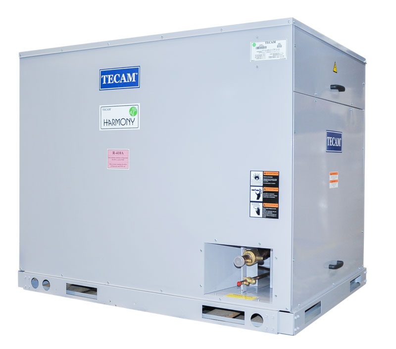 Condensadoras para aires acondicionados marca TECAM S.A. de alta calidad para el sector residencial, comercial e industrial. 3 TR hasta 60 TR